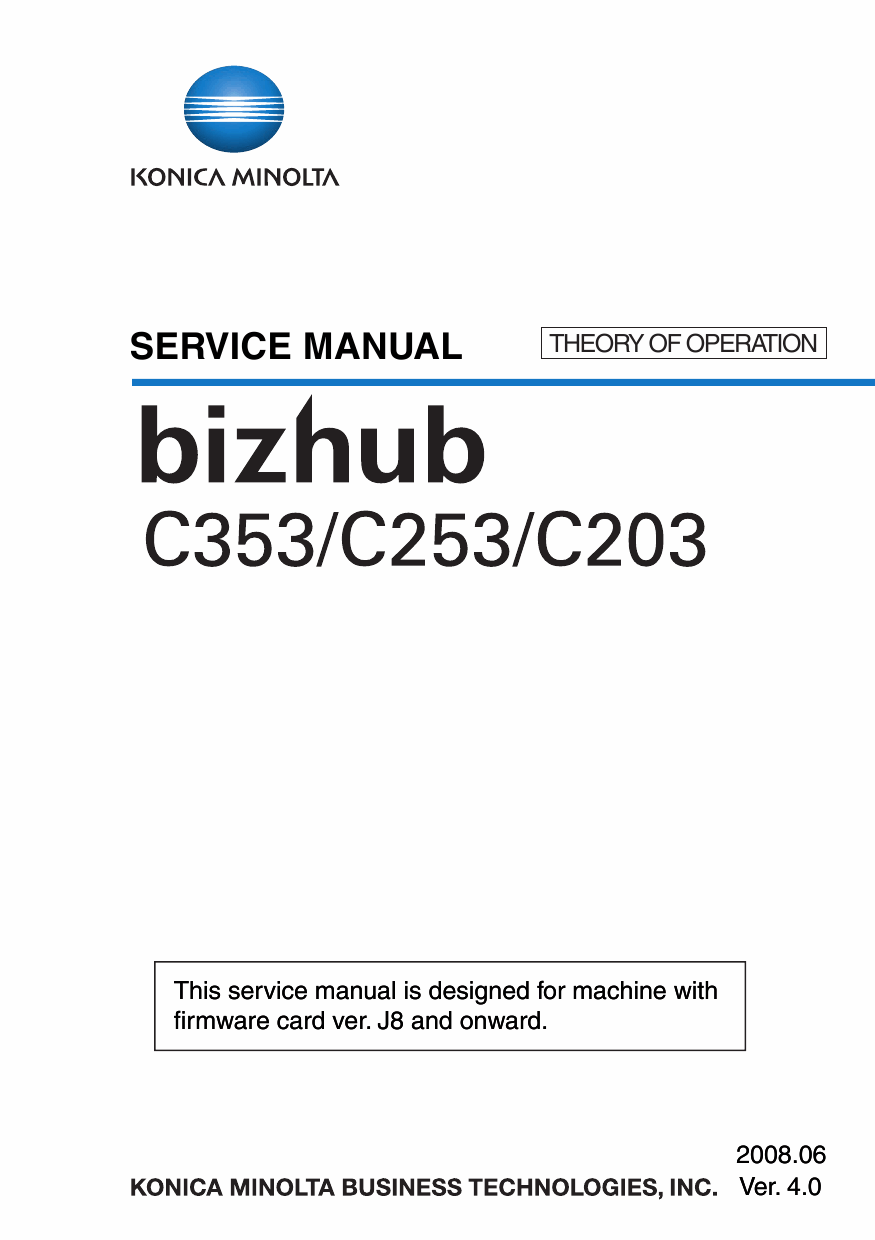 Konica-Minolta bizhub C203 C253 C353 THEORY-OPERATION Service Manual-1